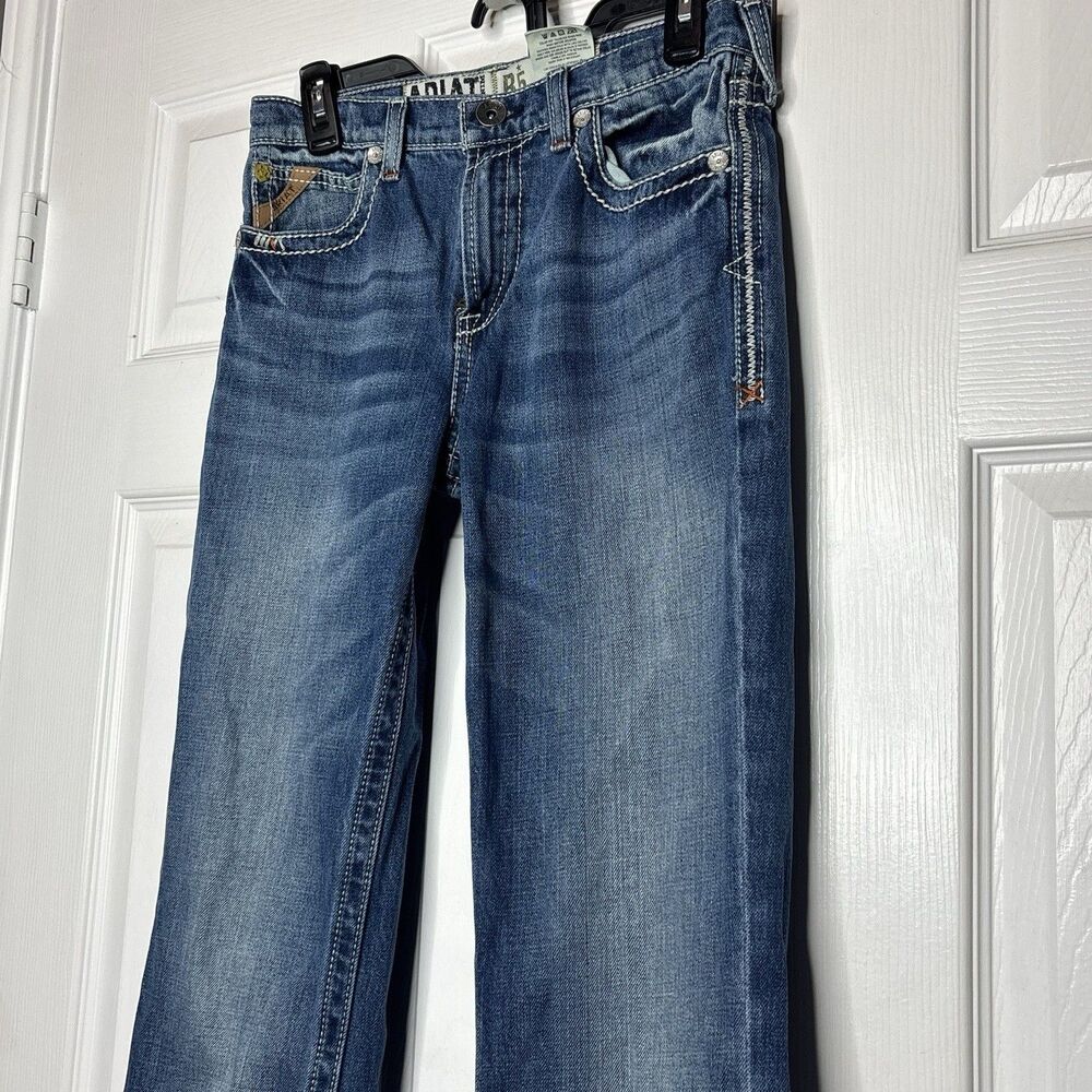 Ariat Boys 16 Slim B5 Bootcut Jeans Medium Wash Western - Picture 8 of 10